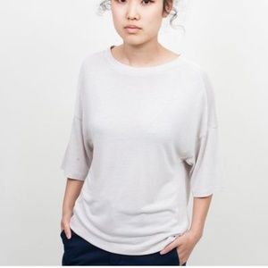HOPE Dare Top Oversized Jersey White Top